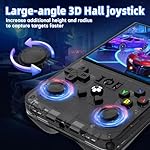 R36 Max Retro Handheld Game Console, Video Game Console with 64G Built-in 18000+ Games, 4000mAh Rechargeable, Support 30+ Simulators, Linux System, 4.0 Inch IPS Screen Portable Pocket Arcade, Black - Image 5