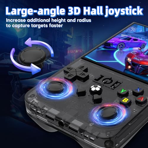 R36 Max Retro Handheld Game Console, Video Game Console with 64G Built-in 18000+ Games, 4000mAh Rechargeable, Support 30+ Simulators, Linux System, 4.0 Inch IPS Screen Portable Pocket Arcade, Black - Image 6