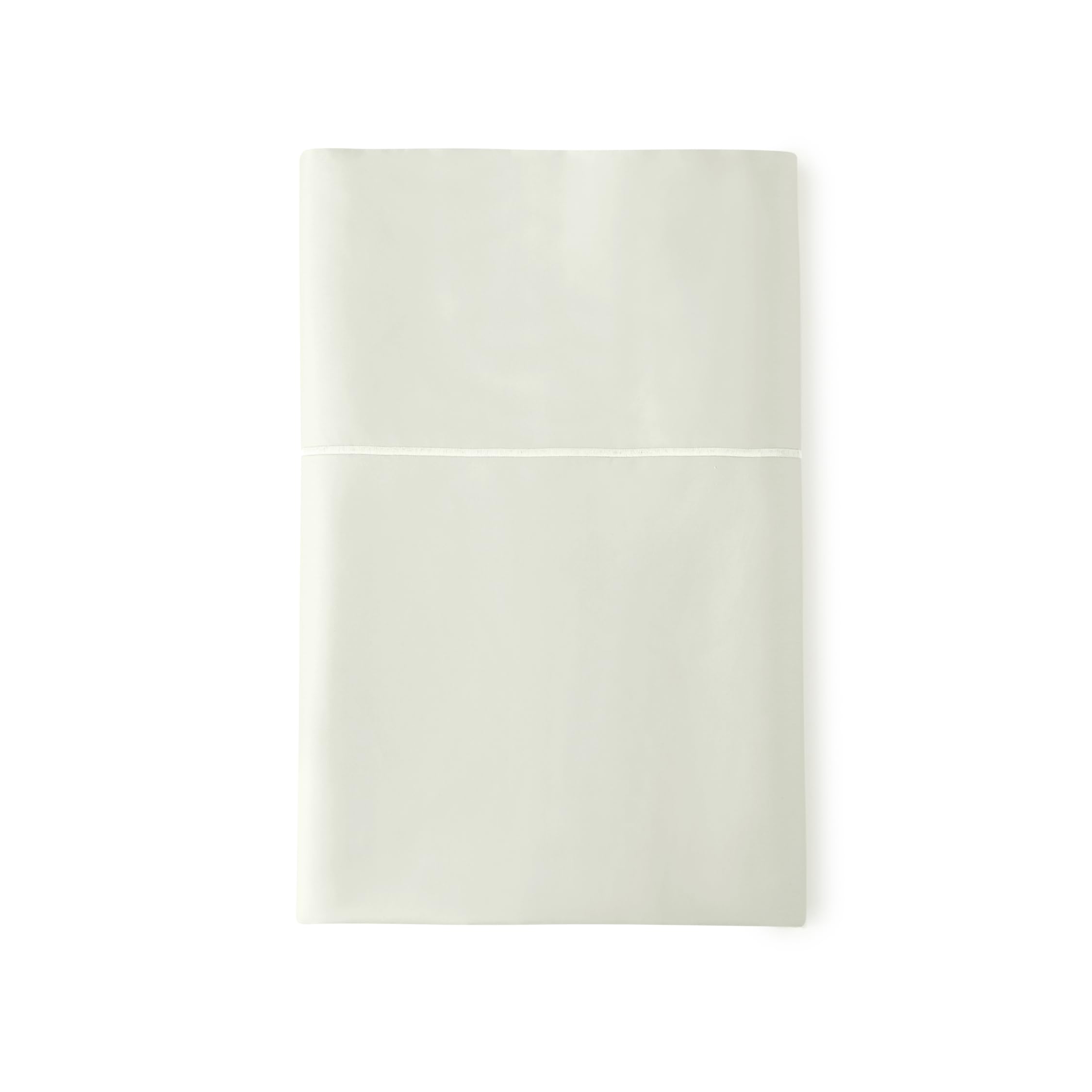 Certified Organic Queen Flat Sheet Only - 100% Organic Cotton Top Sheet with Luxurious Soft and Breathable 300 Thread Count Sateen Weave Finish - GOTS &amp; Fairtrade Certified (Pastel Green, Queen)