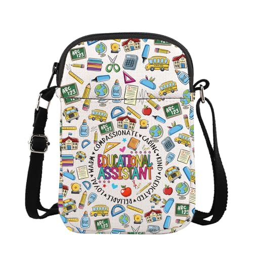Educational Assistant Crossbody Bag EA Appreciation Gift Educational Aide Gift Teaching Assistant Shoulder Bag Educator Gift