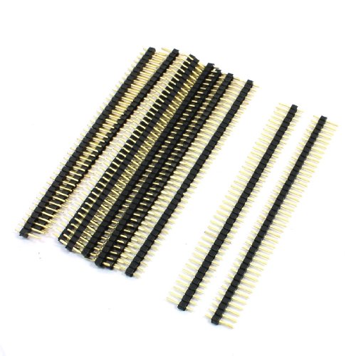 Aexit 10 Pcs Audio & Video Accessories 40 Way 40Pin Single Row Straight Pin Connectors & Adapters Header Connector