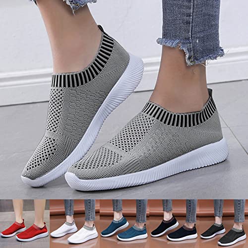 Rvidbe Running Shoes Womens Size 11, Fashion Sneakers For Women 2023 Leather, Walking Shoes Women Slip On Womens Slip On Sneaker Shoes Casual Nurse Walking Loafers Comfortable Tennis Shoes #TOP5