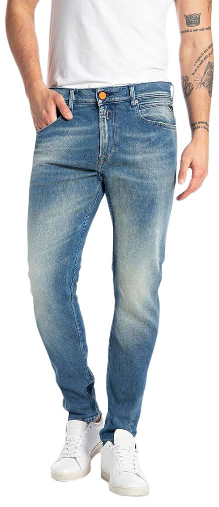 REPLAY Adult M1000 Johnfrus Jeans, Medium Blue 009, 31W / 30L