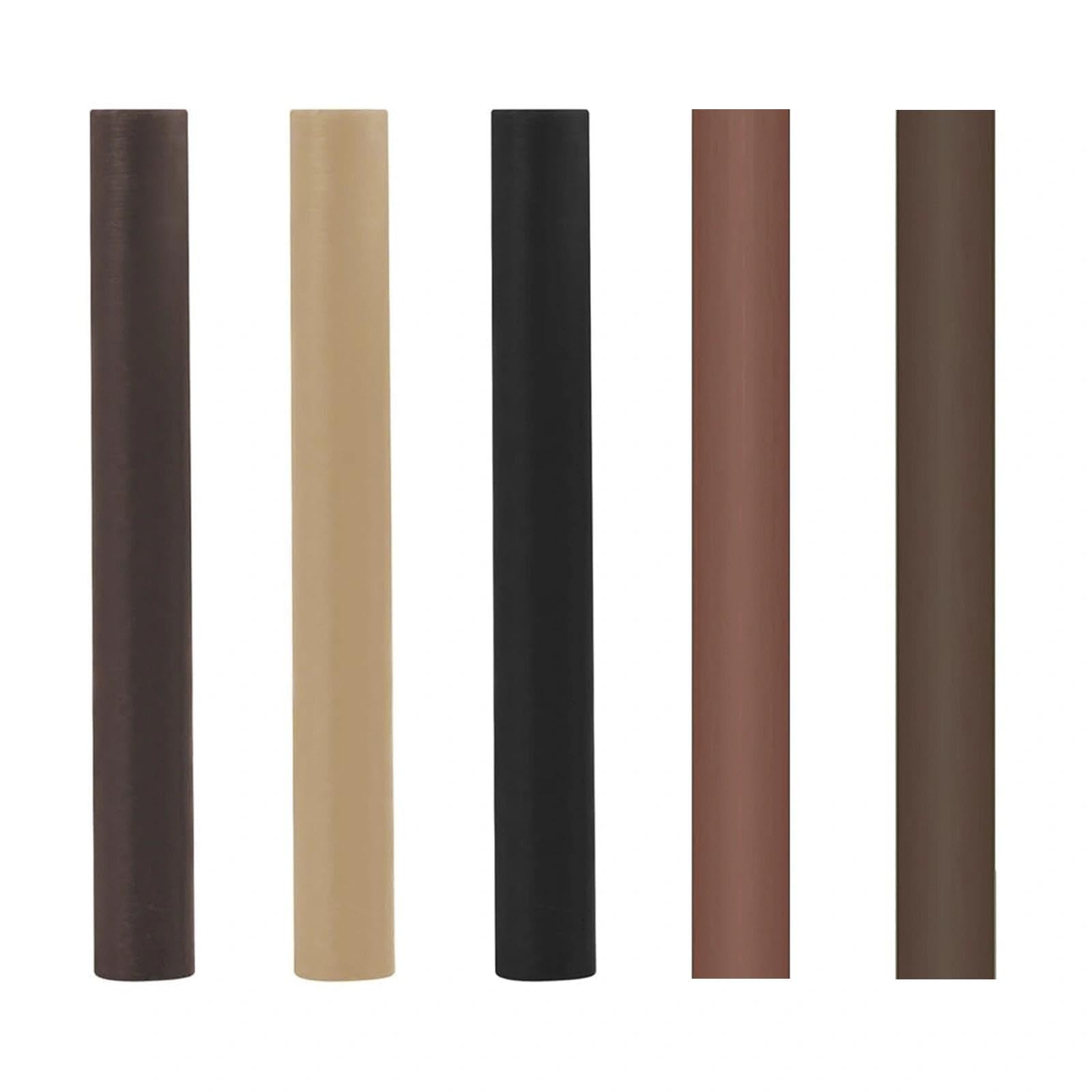 Multi Tone Wood Repair Wax Sticks Set of 5, Furniture Touch Up Filler Crayons to Fix Scratches, Cracks & Holes on Laminate Flooring, Cabinets & Wooden Fixtures