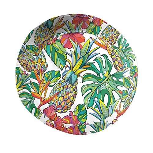 Image of Bright Tropical Pineapple Bucket Hat Sun Beach Packable Fisherman Cap for Women Men Summer Outdoor Hiking