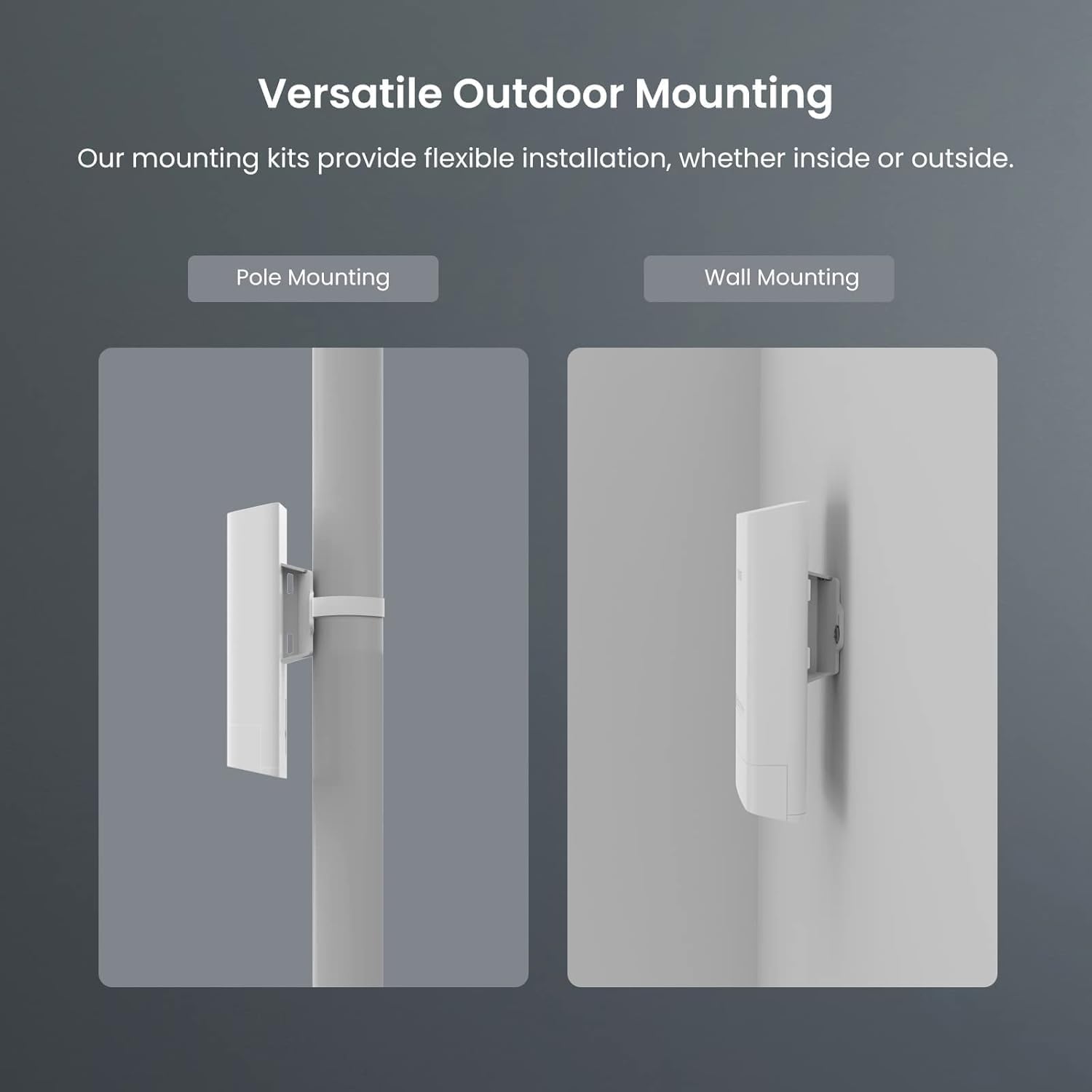 Tenda OS3 Wireless Bridge,5km+ PtP Point to Point Wireless Bridge Outdoor,5.8GHz AC867 CPE (2 Pack),12dBi Antennas,4 Fast Ethernet LAN Ports,Passive PoE Powered,IP65 Weatherproof,Plug&Play