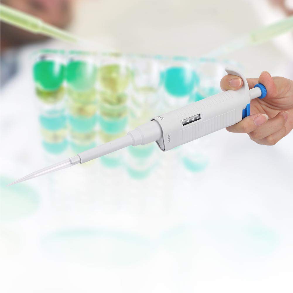 Pipeta Líquida, 100-1000ul Filtro Cónico Micropipeta Pipeta Manual con Cabezal De Succión para Profesores De Laboratorio