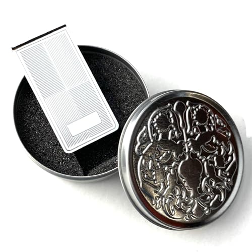 Silver Flat with Offset Engraving Plate Money Clip with Tin Gift Box4