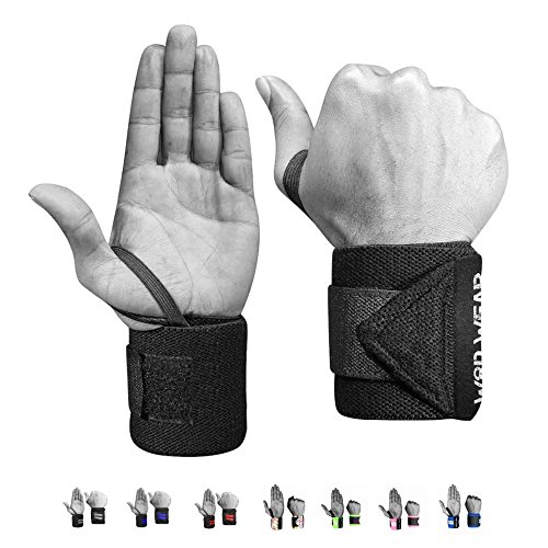 Par de Munhequeiras Faixa de Pulso Proteção Treino Straps Powerlifting Crossfit Academia Musculação