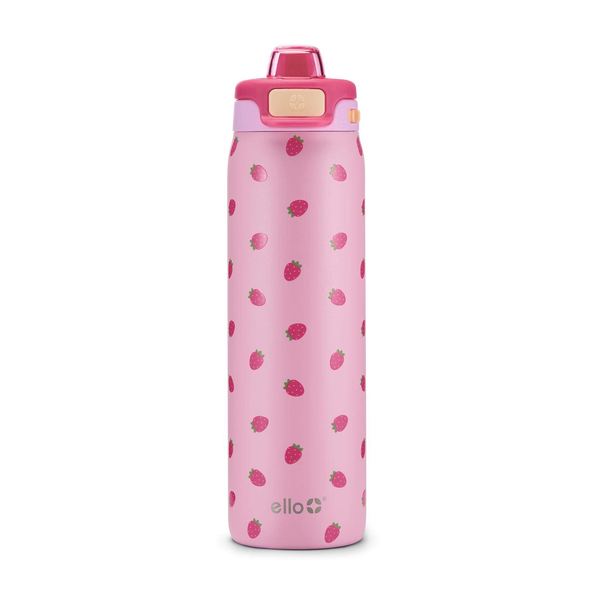 Ello Pop &amp; Fill Insulated Stainless Steel Water Bottle with Quick Fill Lid, Leakproof Locking, Sip or Chug Spout, BPA-Free, Double Wall Vacuum Insulated for Sports, Travel &amp; School- 22oz / 32oz / 40oz