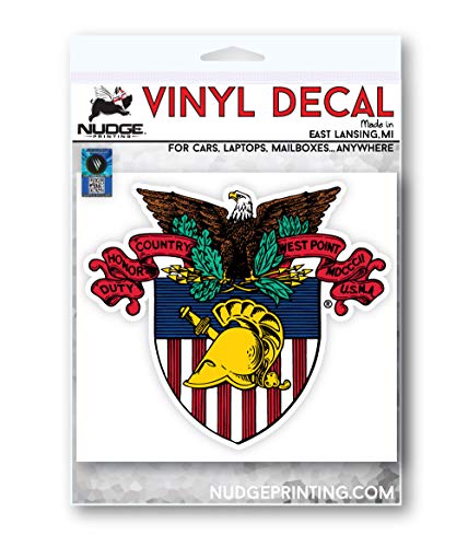 Image of Collegiate NCAA Car Decal Made from Premium Weatherproof Vinyl (West Point Vintage Shield)