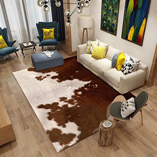 Wlicwei Creative Zebra Cow Tiger 3D Animal Fur Printed Carpet And Rugs For Living Room Study Floor Mat Area Rug Carpet Kids 200 * 300Cm #TOP7