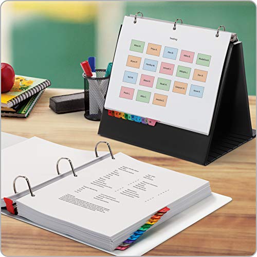 Cardinal A-Z Tab Dividers For 3 Ring Binders, Customizable Table Of Contents Page With Multicolor A-Z Tabs, 3 Sets (63218) #TOP4