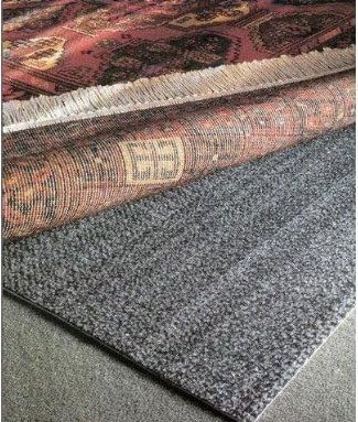 2' x 8' Non-Slip Rug Pad, Reversible Gripper, Non Skid Pads for Hardwood, Vinyl, Tile, Laminate Floors, Keep Area Rugs Secure, Natural Materials Safe for Indoor Flooring, ¼” Thick