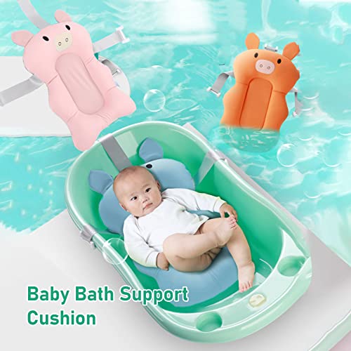 Image of Baby Bath Support Cushion Floating Adjustable Soft Bath Pillow for Infant Shower ()