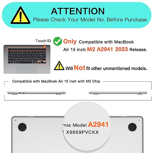 Image of Saco Screen Protector Compatible with MacBook Air 15.3-inch 2025 2024 2023 M4 A3241 M3 A3114 M2 A2941 Liquid Retina Display & Touch ID, Anti Glare Film /Anti Scratch Matte Laptop Screen Protector