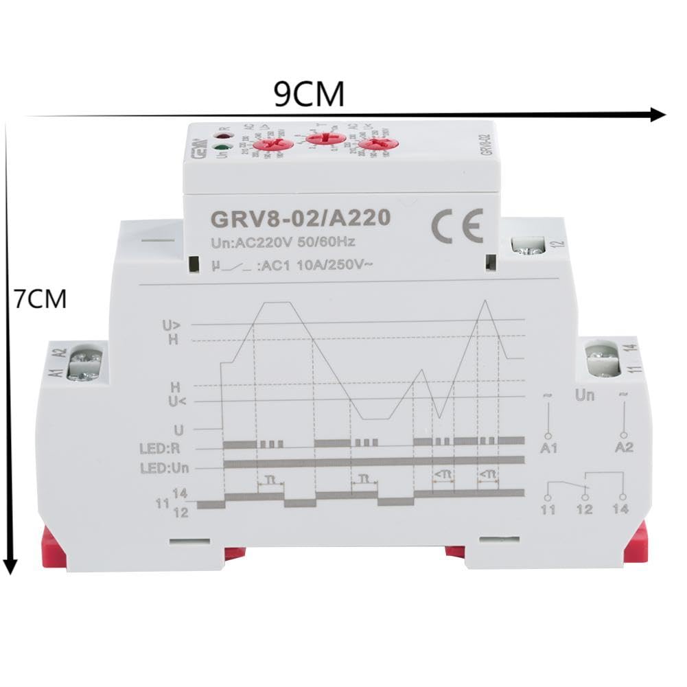 Petit relais de surveillance de protection de tension monophasé (GRV8-02/A220)