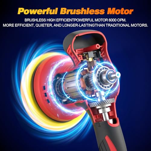 Cordless 6-Inch 8-Speed DA Polisher