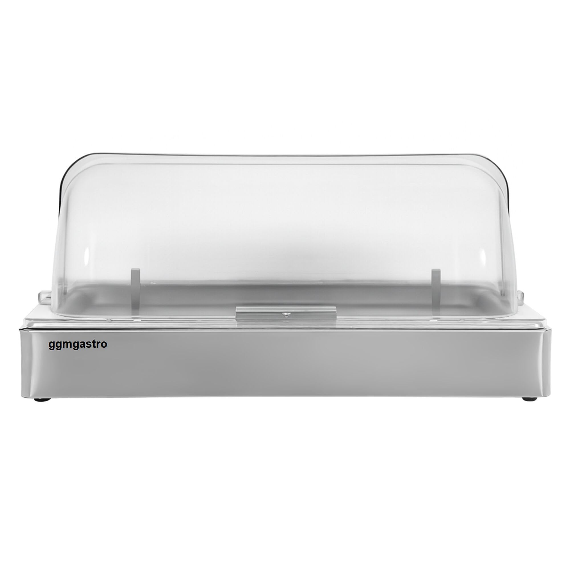 GGM Gastro Rolltop-Haube 1/1 GN 540x335x255 mm | Professionelle Lebensmittelpräsentation, inklusive Kühlfunktion, hygienisch, zeitsparende Reinigung, sofort einsatzbereit