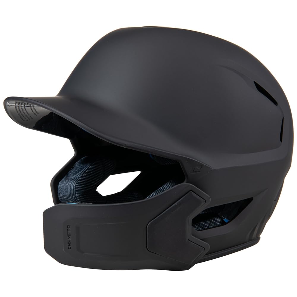 Champro HXE matowy kask baseballowy z osłoną szczęk