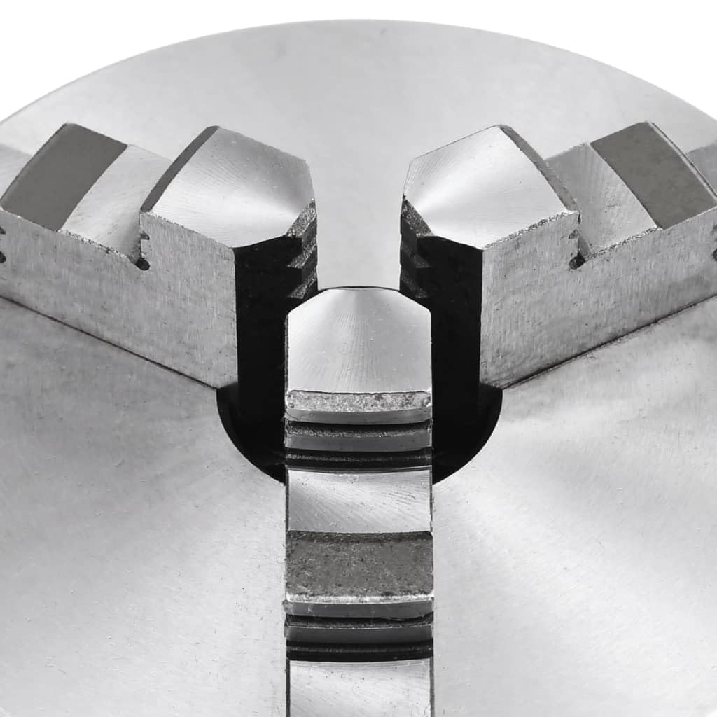 vidaXL Mandrino per Tornio a 3 Griffe Autocentrante Morsetto Sistema Serraggio Ganasce Attrezzi Utensili Fai da Te Fresa 125 mm in Acciaio