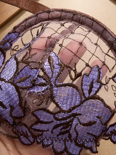 Image of Lilosy Sexy Tie Side Cute Underwire Push Up Strappy Embroidered Mesh Sheer Lingerie Set