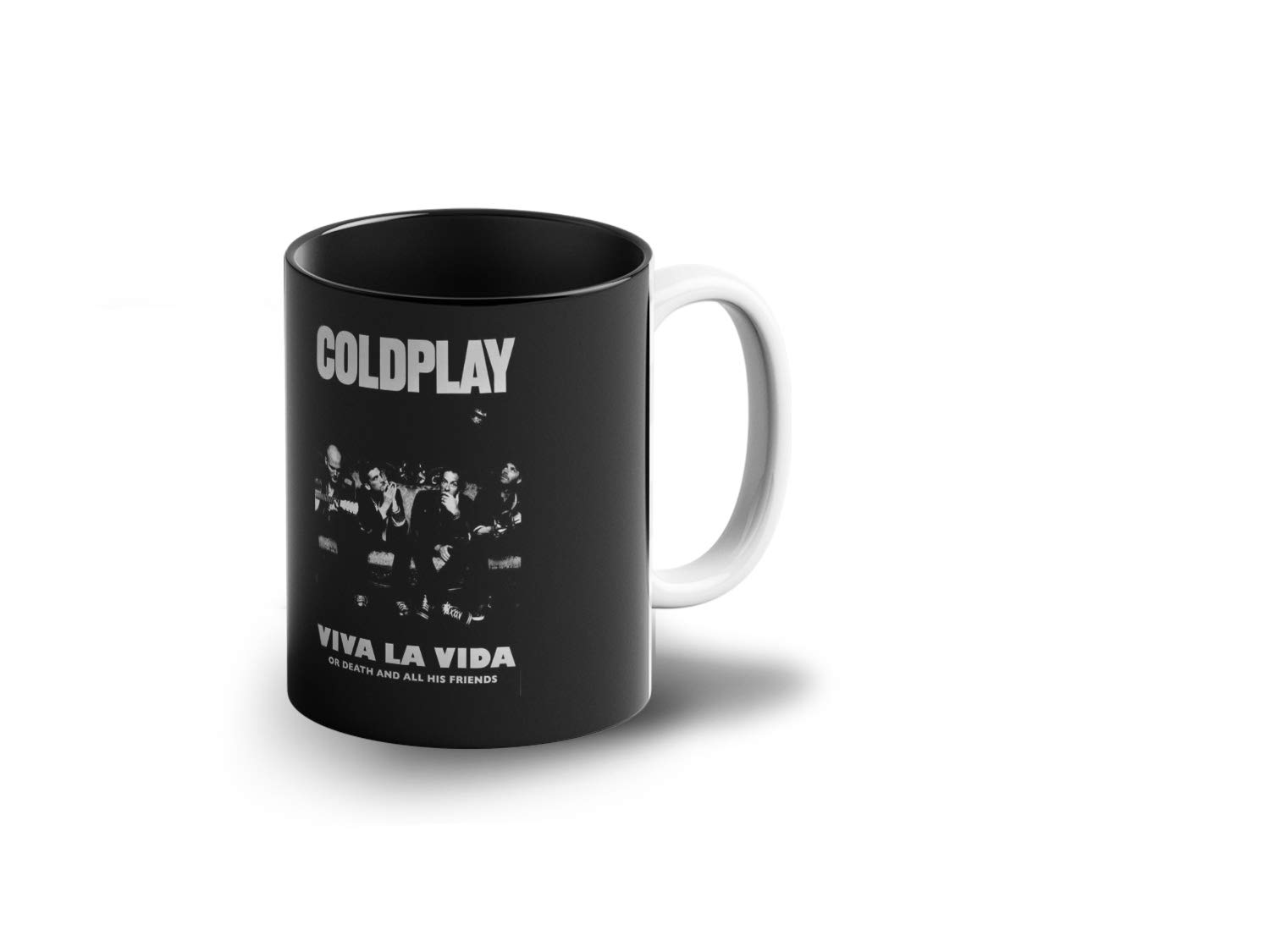 Prink Coldplay Rock Band Coffee Mug with Print | Coldplay Chris Martin Coffee Mugs | Viva La Vida Printed Coffee Mug | Gift for Friends, Fans | 330ml, Microwave & Dishwasher Safe