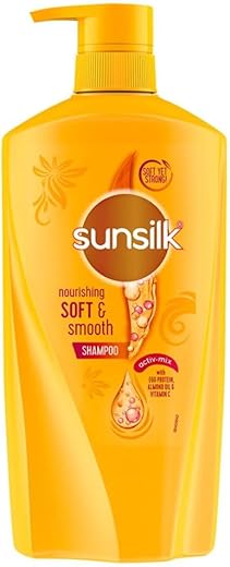 Sunsilk Nourishing Soft & Smooth, Shampoo, 650ml, for Shiny, Soft & Smooth Hair, with Egg Protein, Almond Oil & Vitamin C