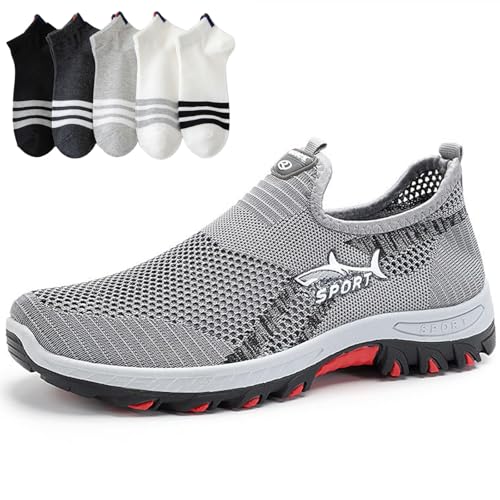 Atlacoast Shoes for Men Jarv Cooling Comfort Sneaker Breathable Soft Bottom Anti-Slip Slip On Walking Shoes for Men