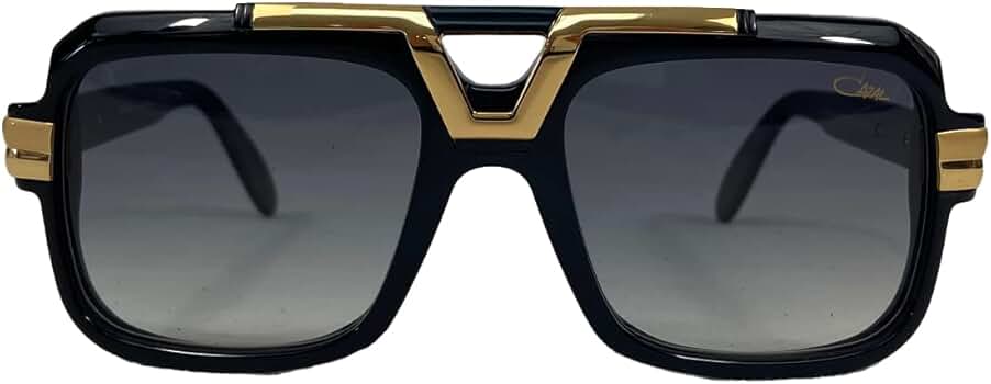 Amazon.com: Cazal 664 Sunglasses 001SG Black/Grey Gradient Lens