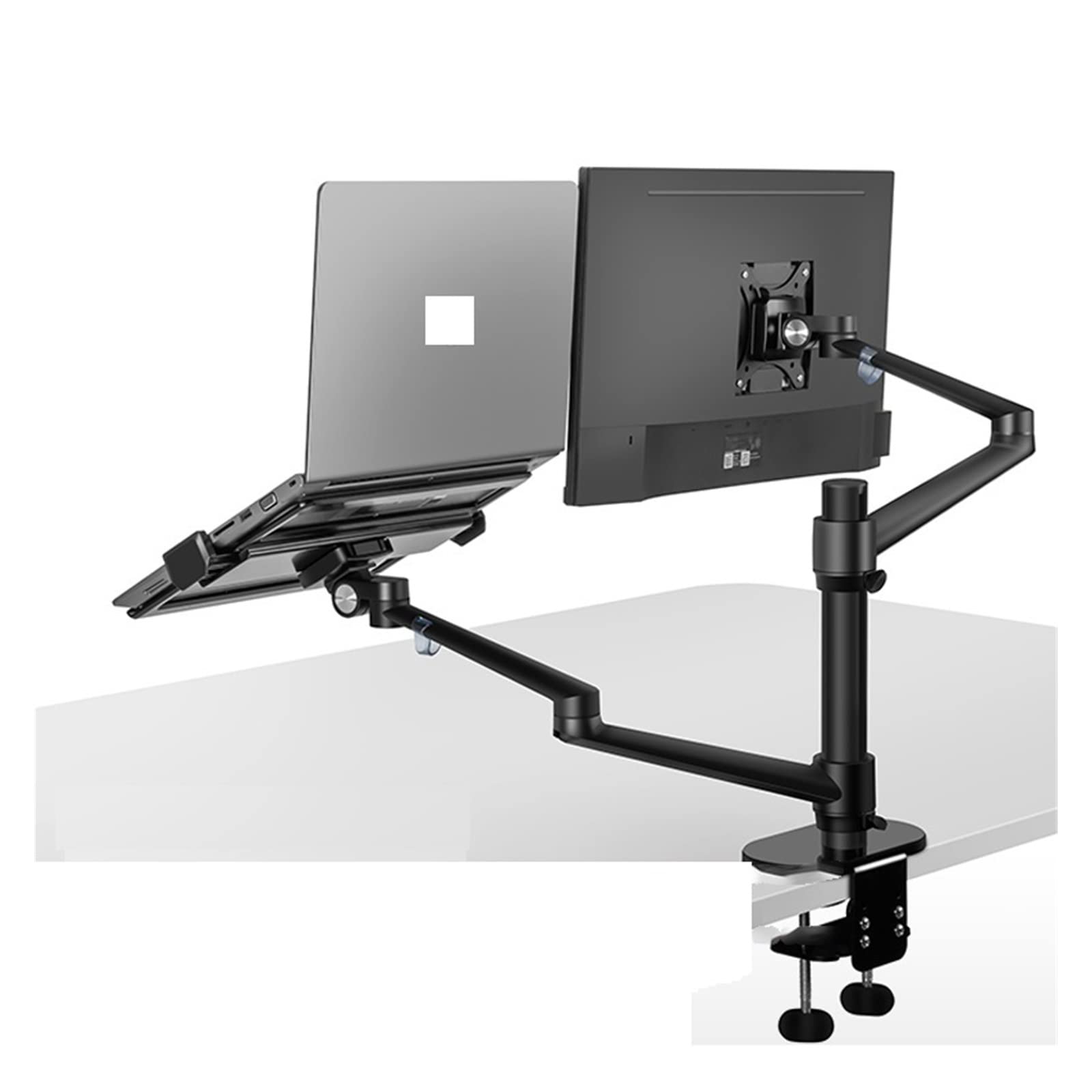 SaryEdge Ergonomic Aluminum Laptop Stand with Monitor Mount for Desk Organization and Comfort,145,145