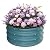 ZXZYHFTY Round Galvanized Raised Garden Bed kit, Outdoor Garden Raised Planter Box, Round Large Metal Raised Garden Beds for Vegetable 2 * 2 * 1ft