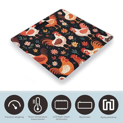 Báscula Digital de Baño con Diseño de Gallina y Pollito miniatura 3