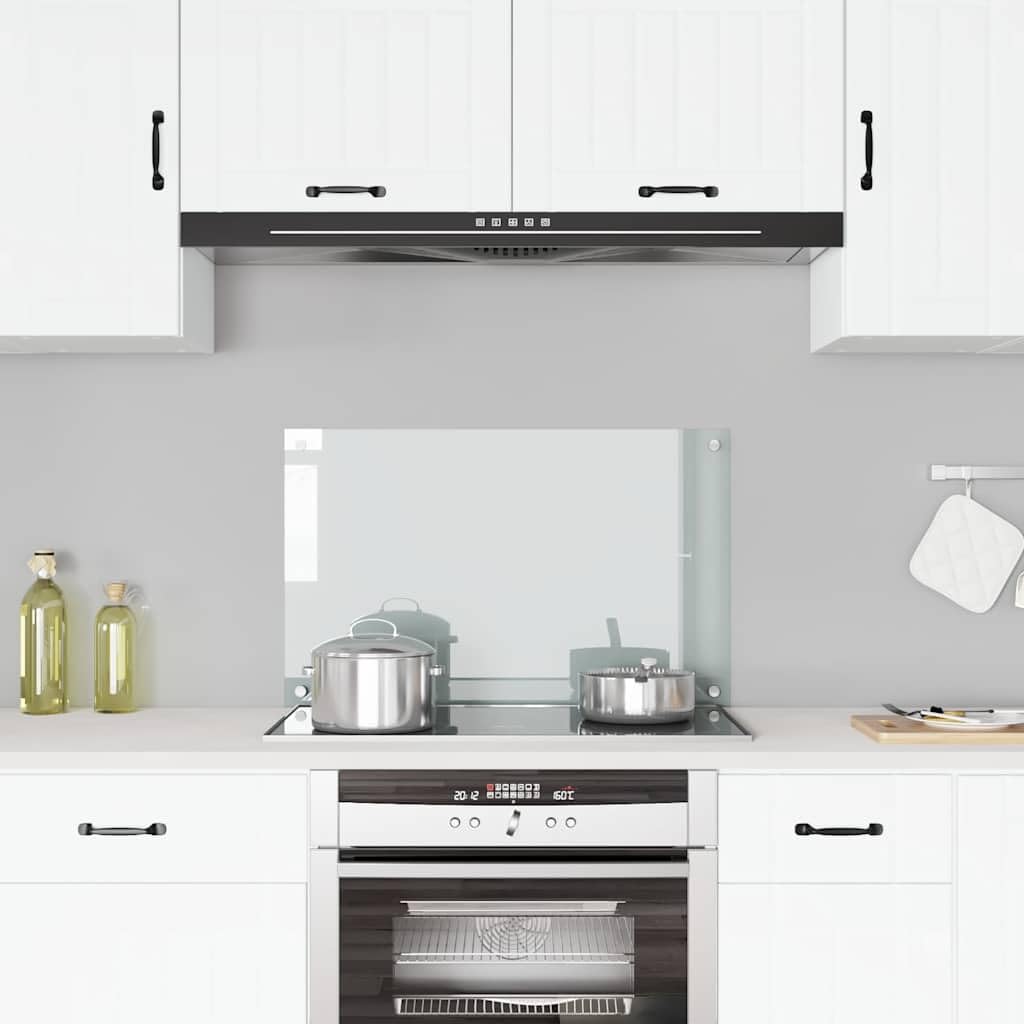 Mobili,Cucina Backsplash Trasparente 80x50 cm Vetro Temperato