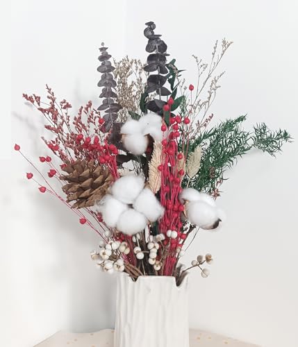 Ramo de Flores Secas Natural Decorativo 18" miniatura 2