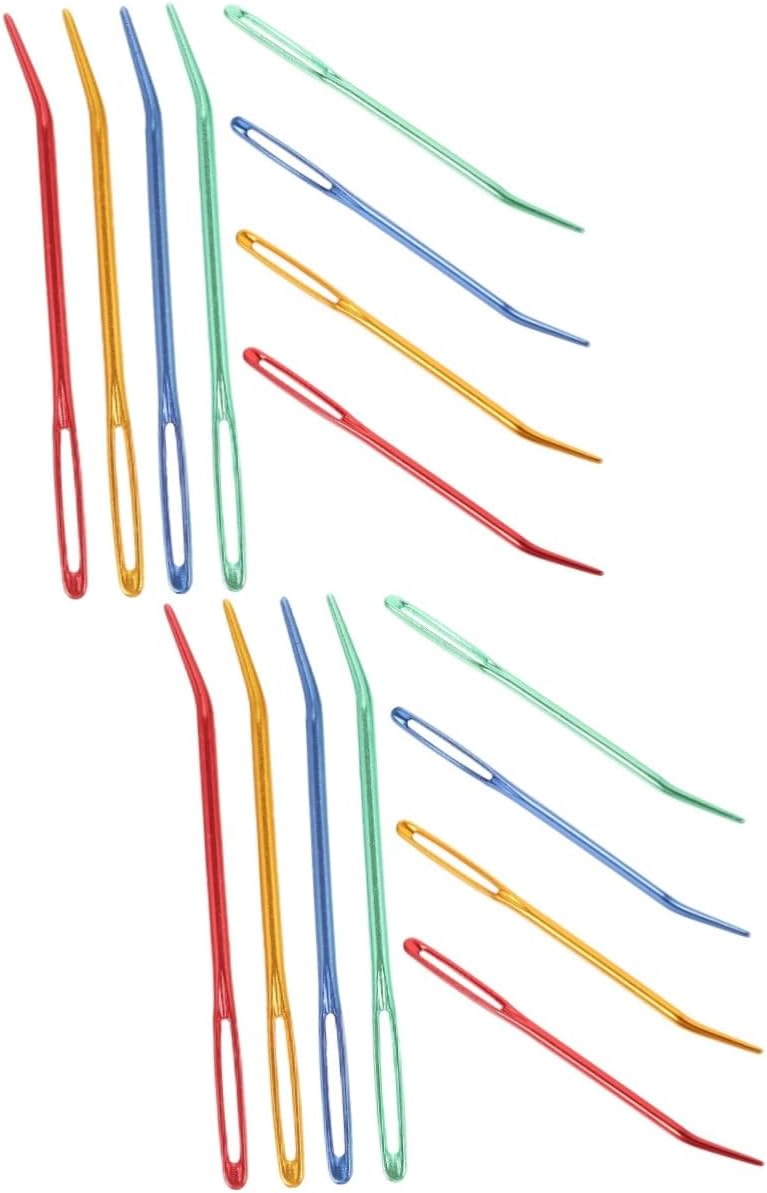 ABOOFAN 16pcs Yarn Needles Wear-Resistant Needles for Darning Sewing and Knitting Crafts for Projects and Home Use