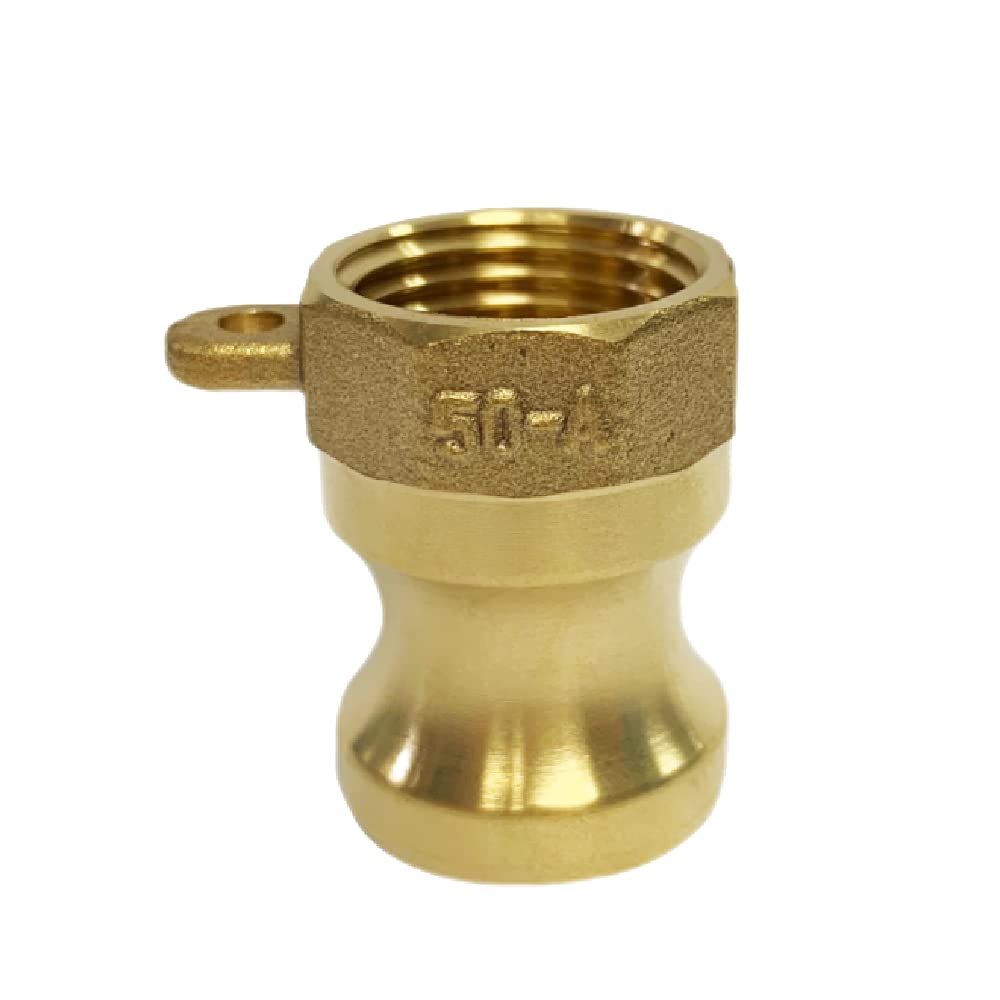 AF Hydro Brass Cam and Groove Hose Fitting, Type A Coupler, Male Camlock Adapter x 1 1/2