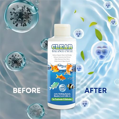 Image of Beyond Fill Automatic Fish Tank Cleaner Liquid Suitable for Fresh and Salt Water Aquarium and Fish Tank Pack of 3 (100ML Each)