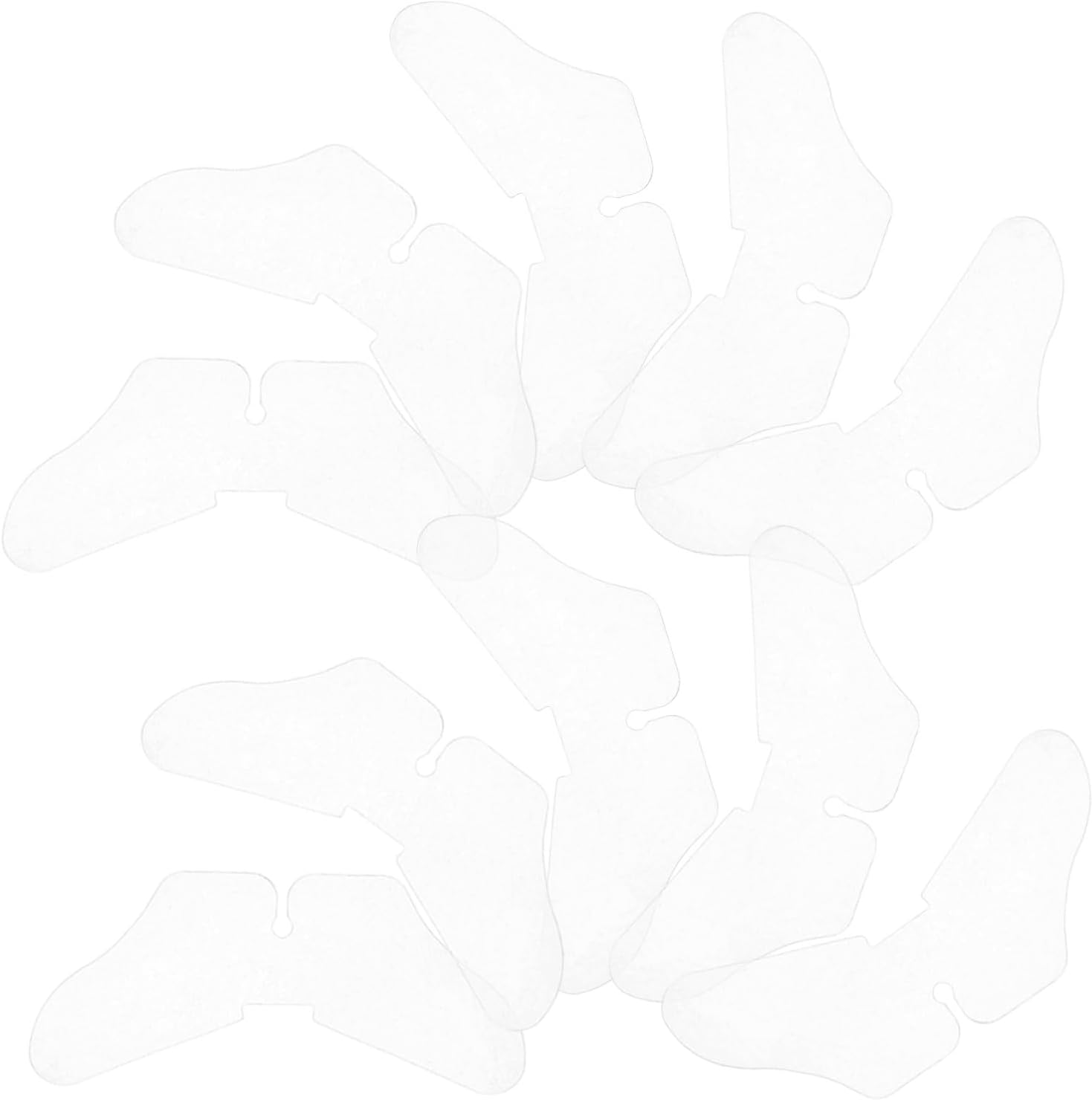 Ciieeo 100pcs Butterfly Collar Stays for Men Dress Shirts Collar Protector Inserts Nonslip Feature