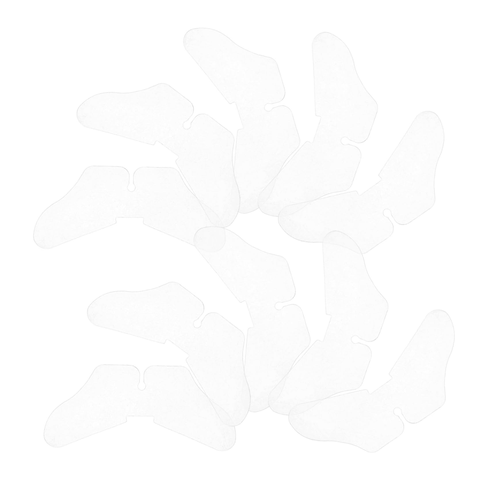 Ciieeo 100Pcs Butterfly Collar Stays for Men and Women Non Slip Dress Shirt Collar Support Inserts Collar Fixing Sheets for Collar Shaping and Stability