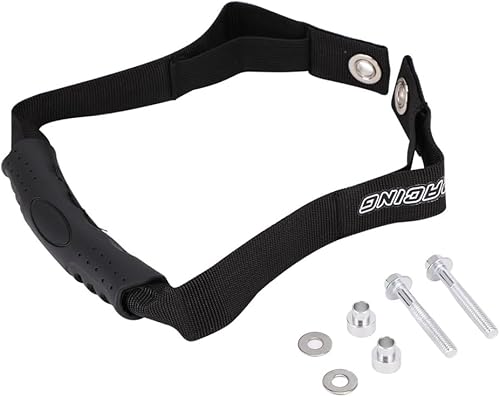 Miniatura 6 de Correa de rescate delantera y trasera para motocross con asa de agarre, ajuste universal para motocicleta, Pit Bike Off Road Motocross, color negro