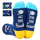 Zmart Graduation Gifts for Him Her - Socks Class of 2025 College High School 8th Grade Masters Degree Graduation Gifts, Congrats Grad Presents