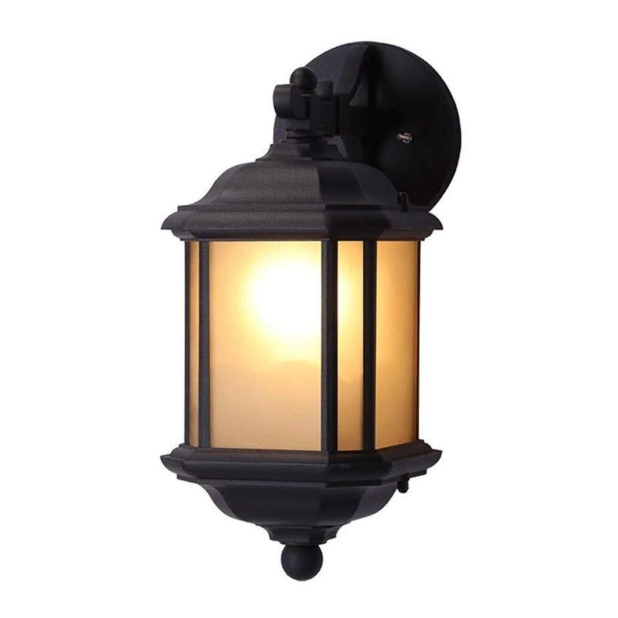 CVdrtyED Outdoor Wall Lights Waterproof Outdoor Wall Lights Aluminium Sconce Glass Garden Lamp for Balcony Aisle Corridor Durable Porch(17 * 36cm)