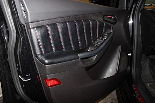Inserciones de puertas delanteras Ford Focus Mk3 2011-18 en Alcantara negra 3