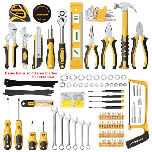CRESOLVIA 199-Piece Home Tool Kit