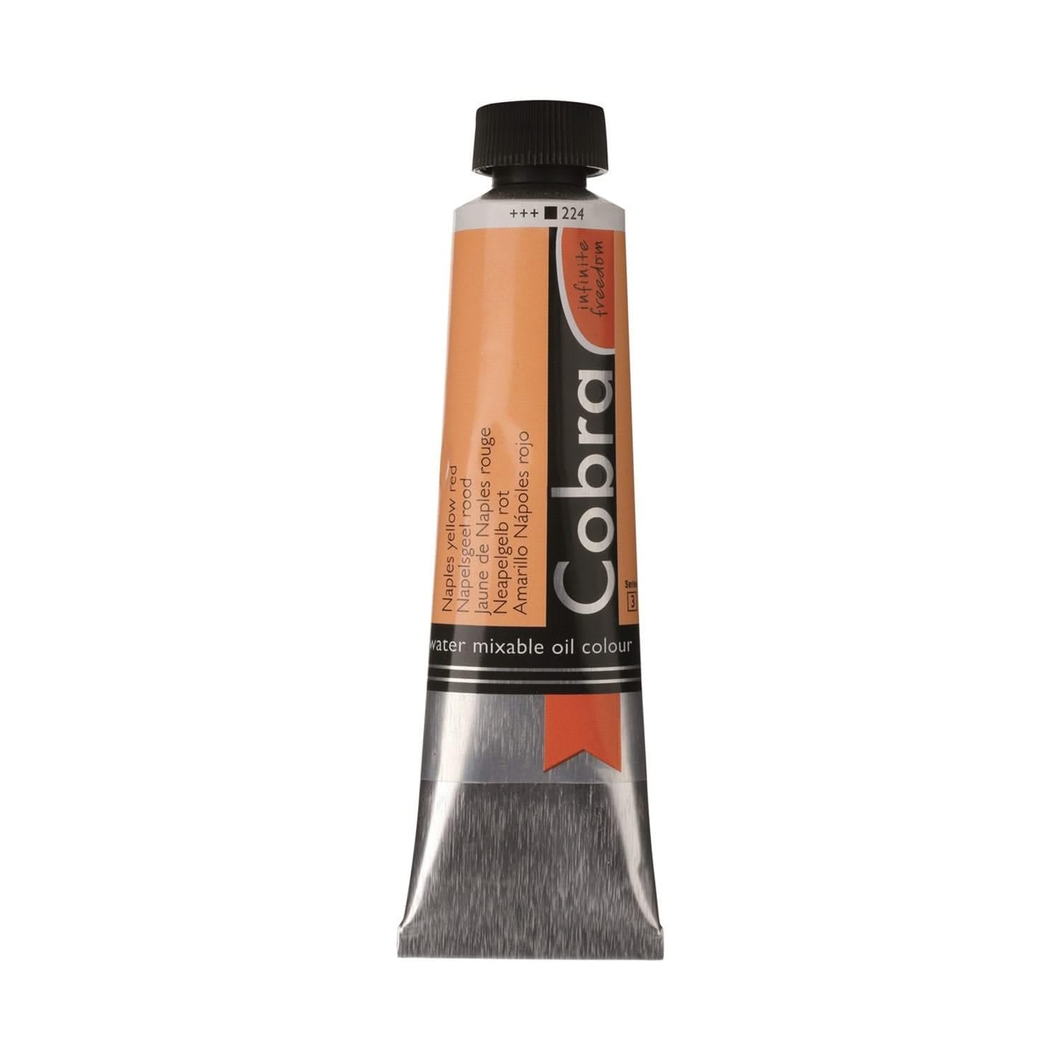 Cobra Artist Oil Colour Tube 40 ml Naples Yellow Red 224