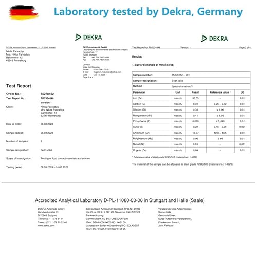 INDIAN STORE 24 Bierstachel Beerspike Beer Caranelizer Bierkaramellisator Bierwärmer Echte Holz Griff, Lebensmittel geeignete und rostfreiem Edelstahlkugel (Shape 2)
