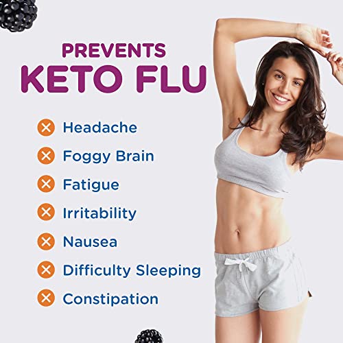 Keto Vitals Electrolyte Powder - Sugar Free Keto Electrolytes Powder With Potassium, Magnesium, Sodium, & Calcium - No Sugar Electrolyte Drink Mix & Hydration Powder, 60 Servings, Blackberry #TOP7