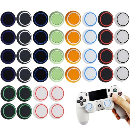 40 Stück PS5 Controller Sticks, PS4 PS5 Controller Zubehör für One Series, PS5 Controller Stick Aufsätze Schutzabdeckung, PS5 Sticks Controller Gummi Geeignet für Game Controller (Mehrere Farben)
