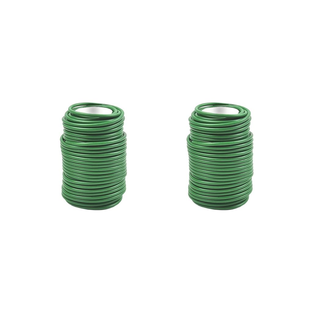 2 set da 20 m di cavo intrecciato per giardinaggio, piante, cortile, resistente alle intemperie